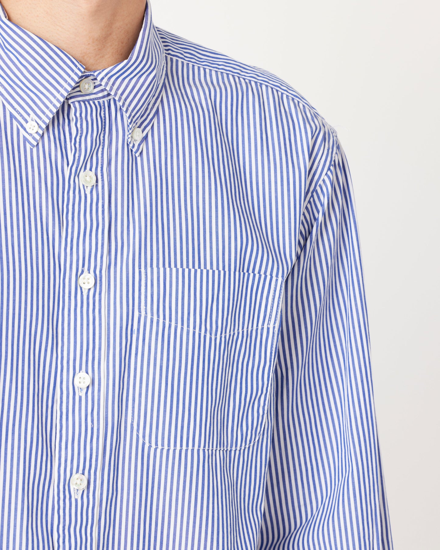 19 Century BD Shirt in Blue Candy Stripe