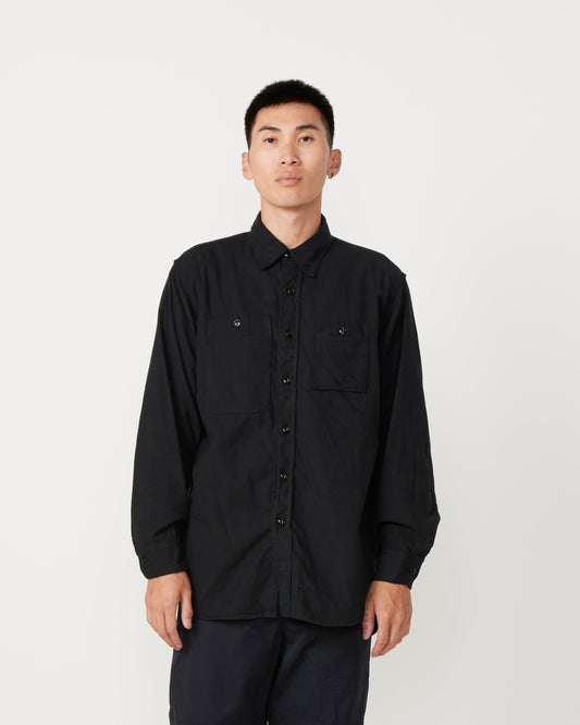 Flannel Work Shirt in Black