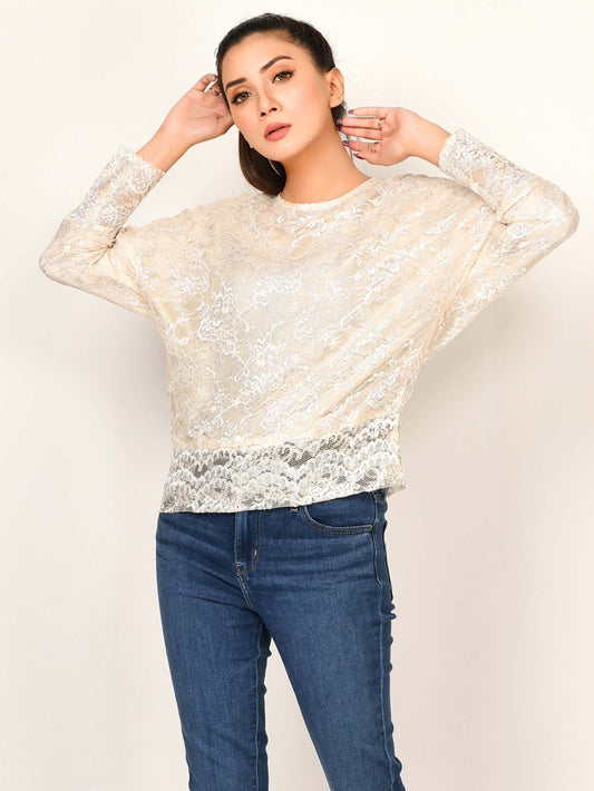 Shimmer Net Top