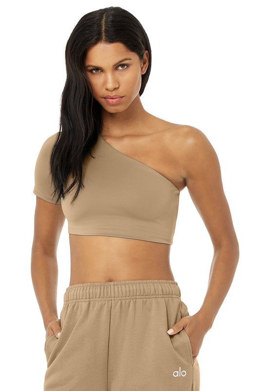 Airlift Wave Crop Short Sleeve - Gravel