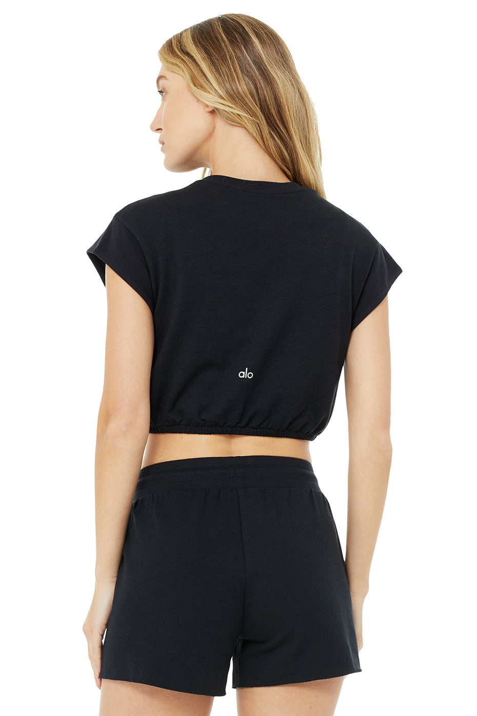 Dreamy Crop Short Sleeve - Black