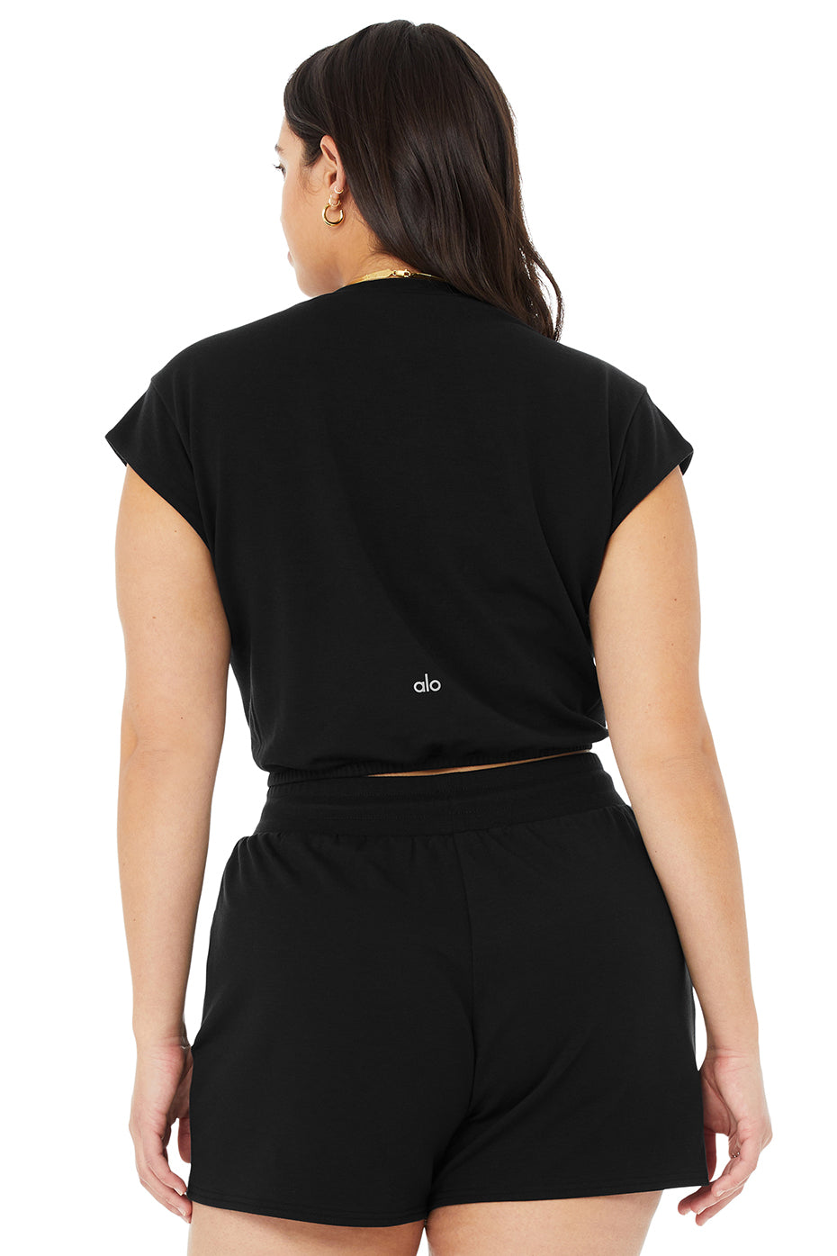 Dreamy Crop Short Sleeve - Black
