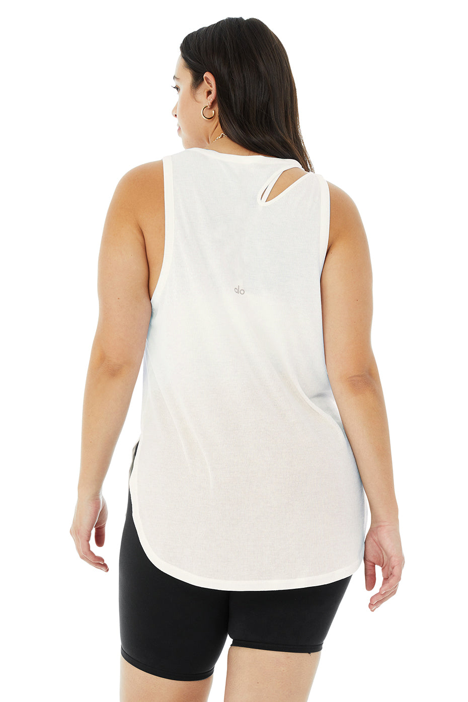 Ribbed Peak Tank - Ivory