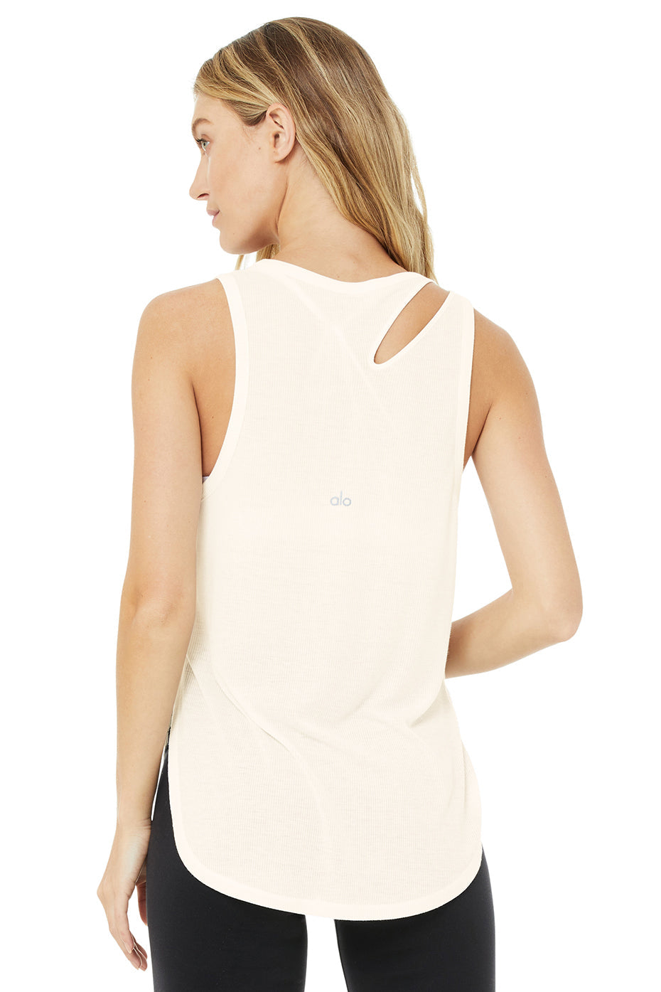 Ribbed Peak Tank - Ivory
