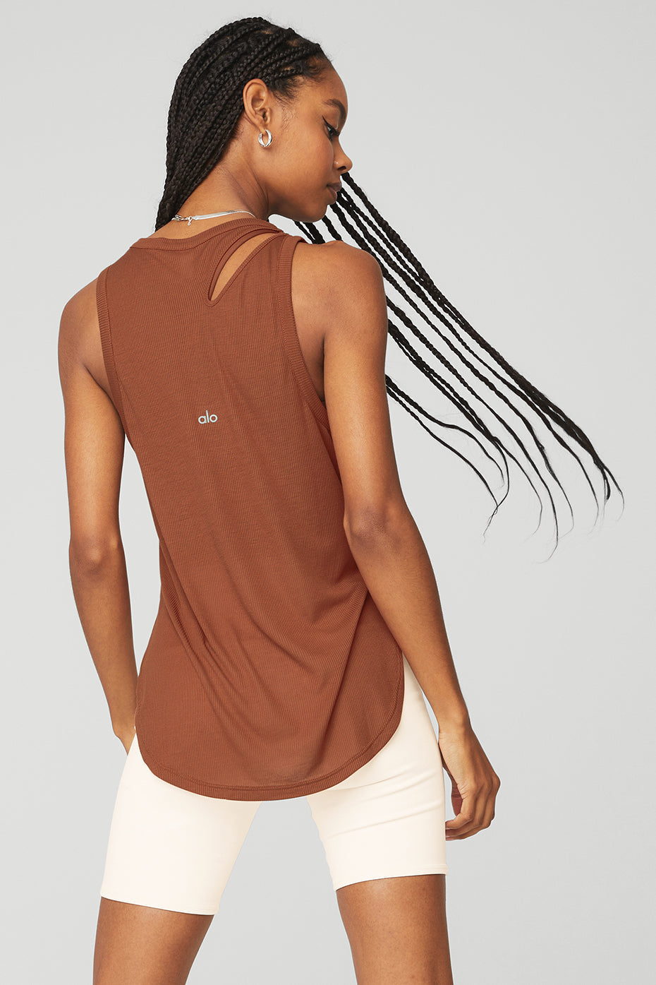 Ribbed Peak Tank - Rust