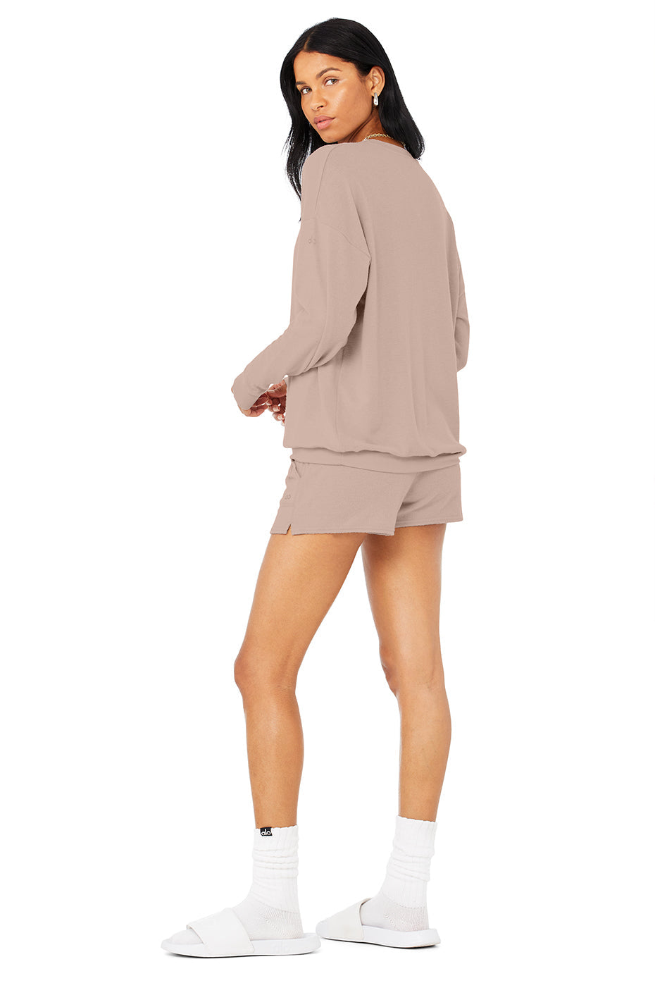 Soho Pullover & Daze Short Set - Dusty Pink