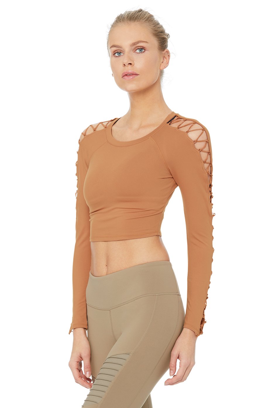 High Line Long Sleeve Top - Henna