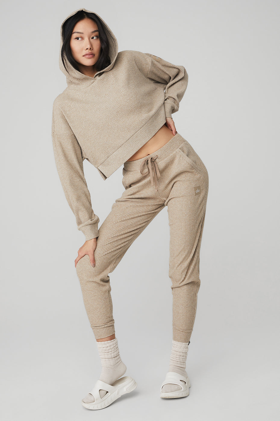 Muse Sweatpant & Hoodie Set - Gravel Heather