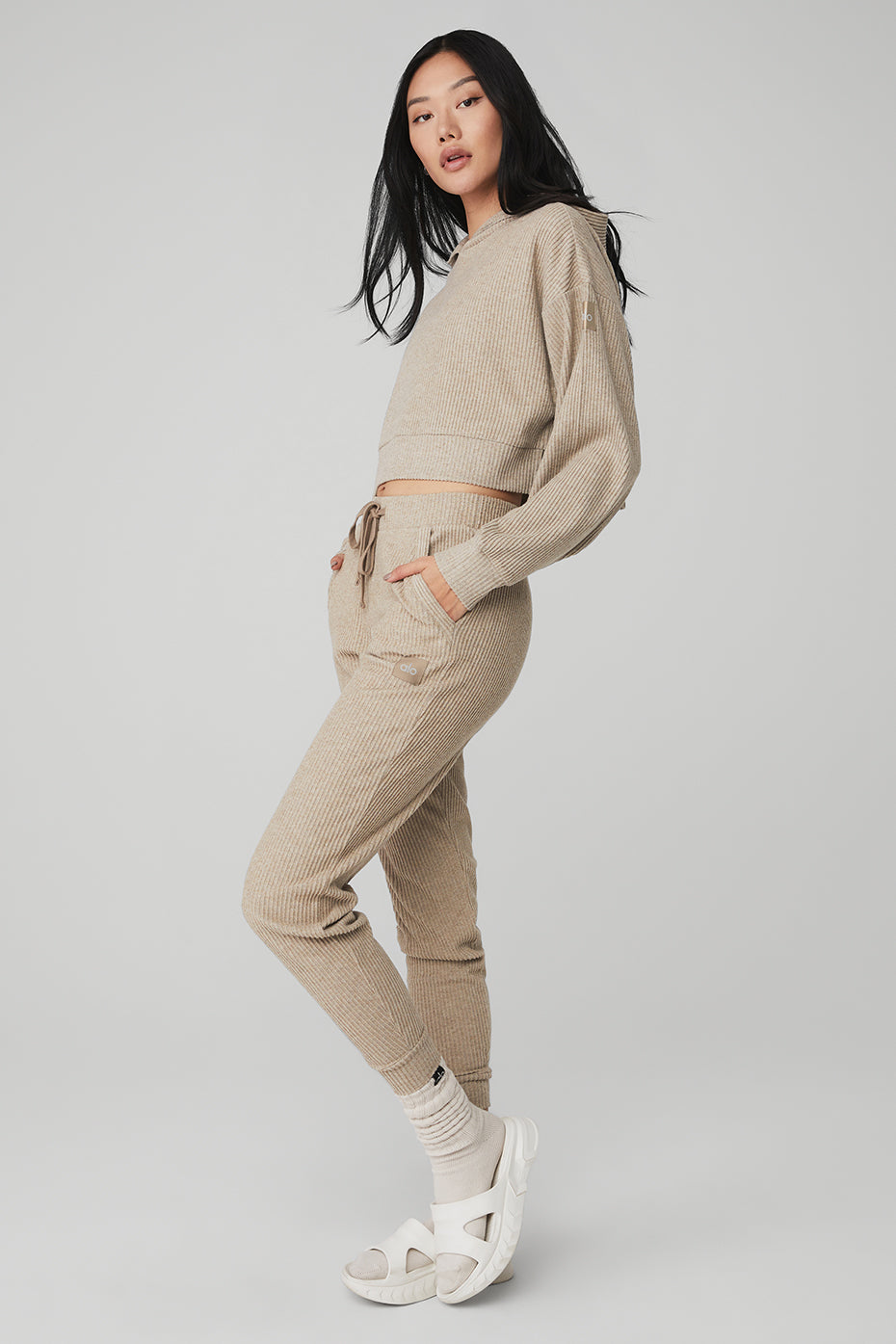 Muse Sweatpant & Hoodie Set - Gravel Heather