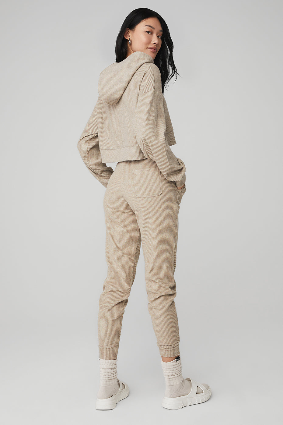 Muse Sweatpant & Hoodie Set - Gravel Heather