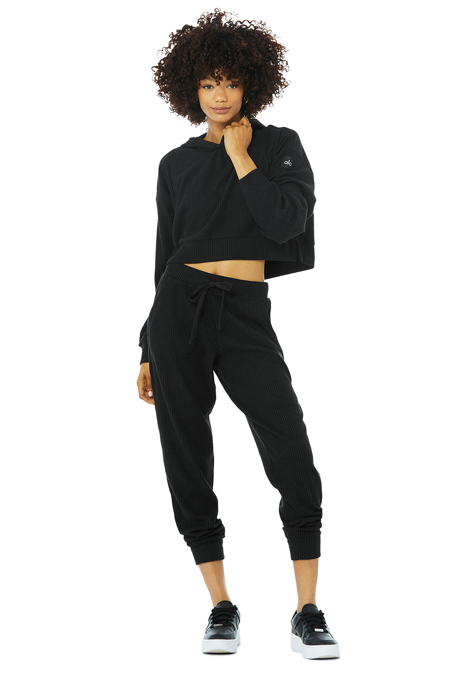 Muse Sweatpant & Hoodie Set - Black