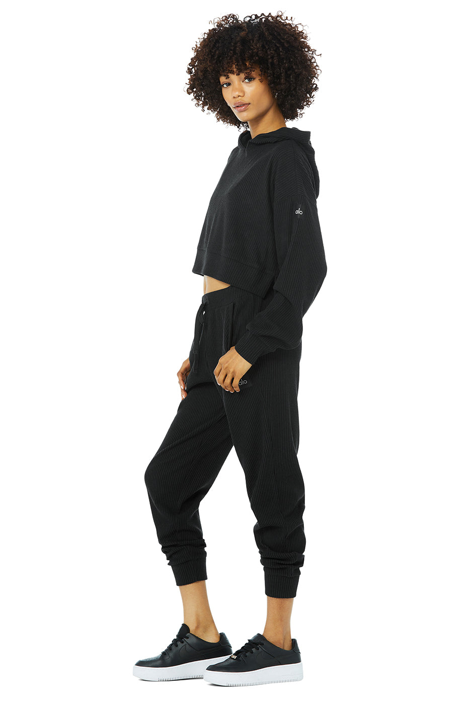 Muse Sweatpant & Hoodie Set - Black
