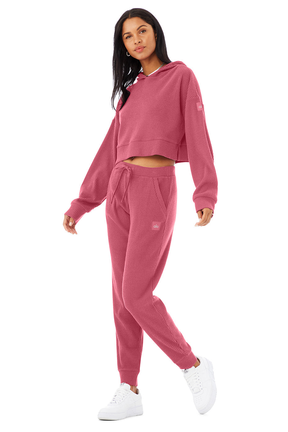 Muse Sweatpant & Hoodie Set - Raspberry Sorbet