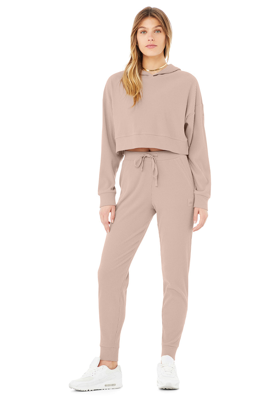 Muse Sweatpant & Hoodie Set - Dusty Pink