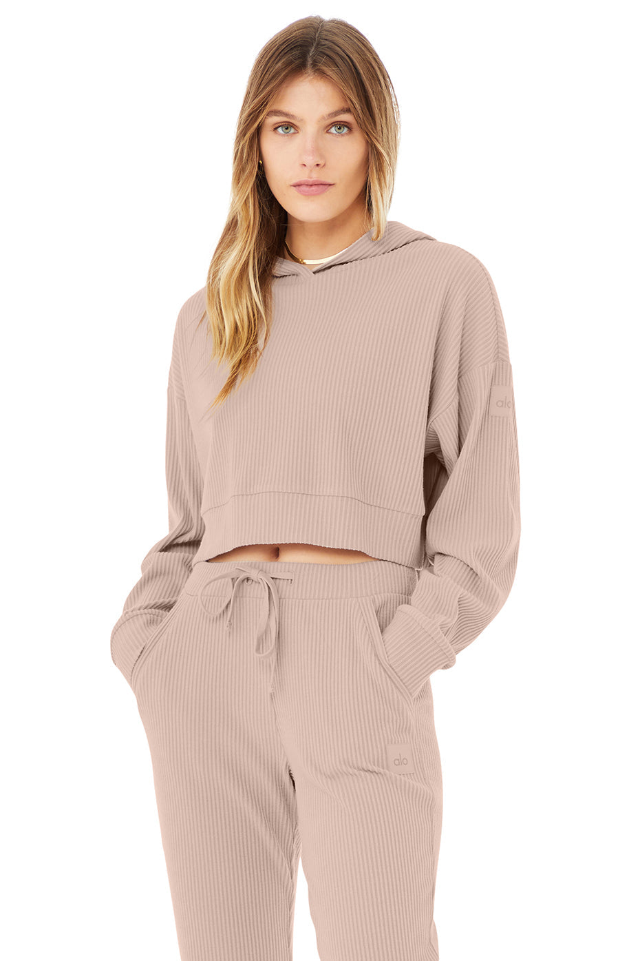 Muse Sweatpant & Hoodie Set - Dusty Pink