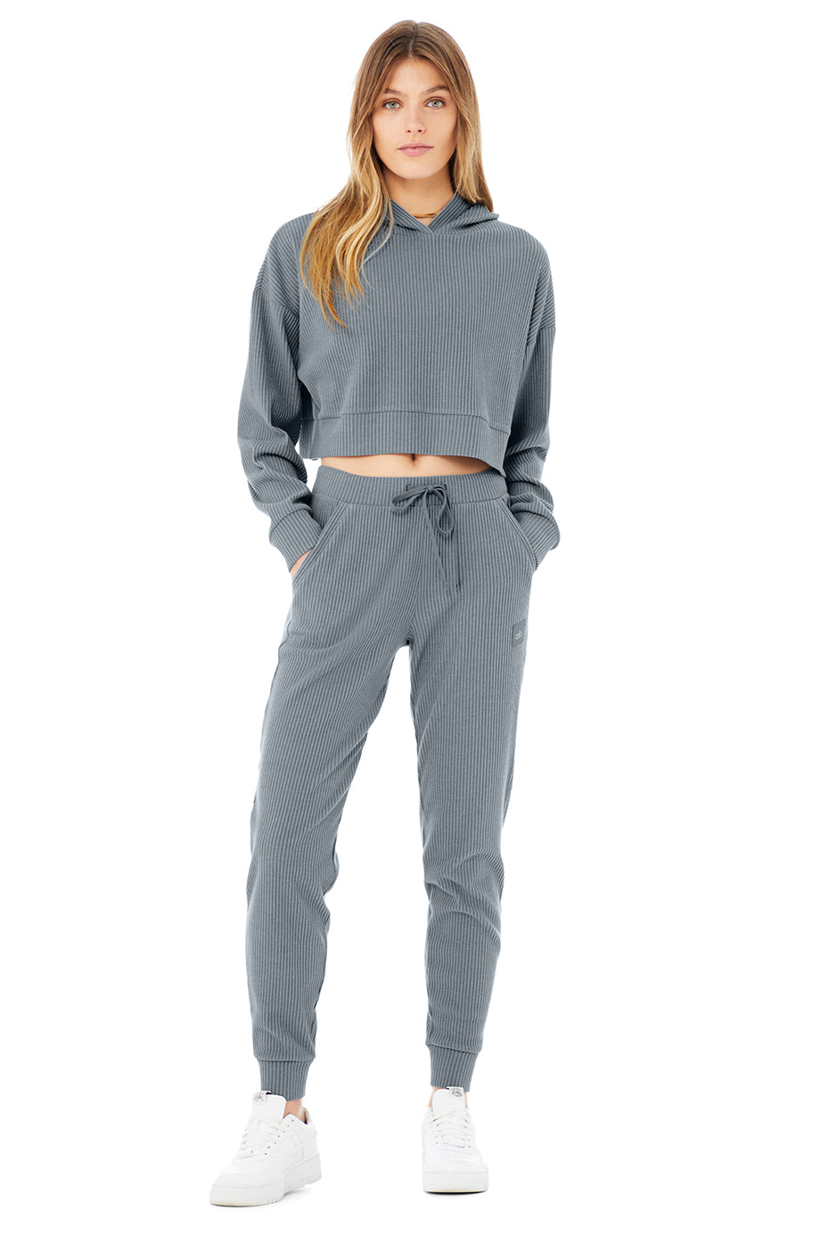 Muse Sweatpant & Hoodie Set - Steel Blue