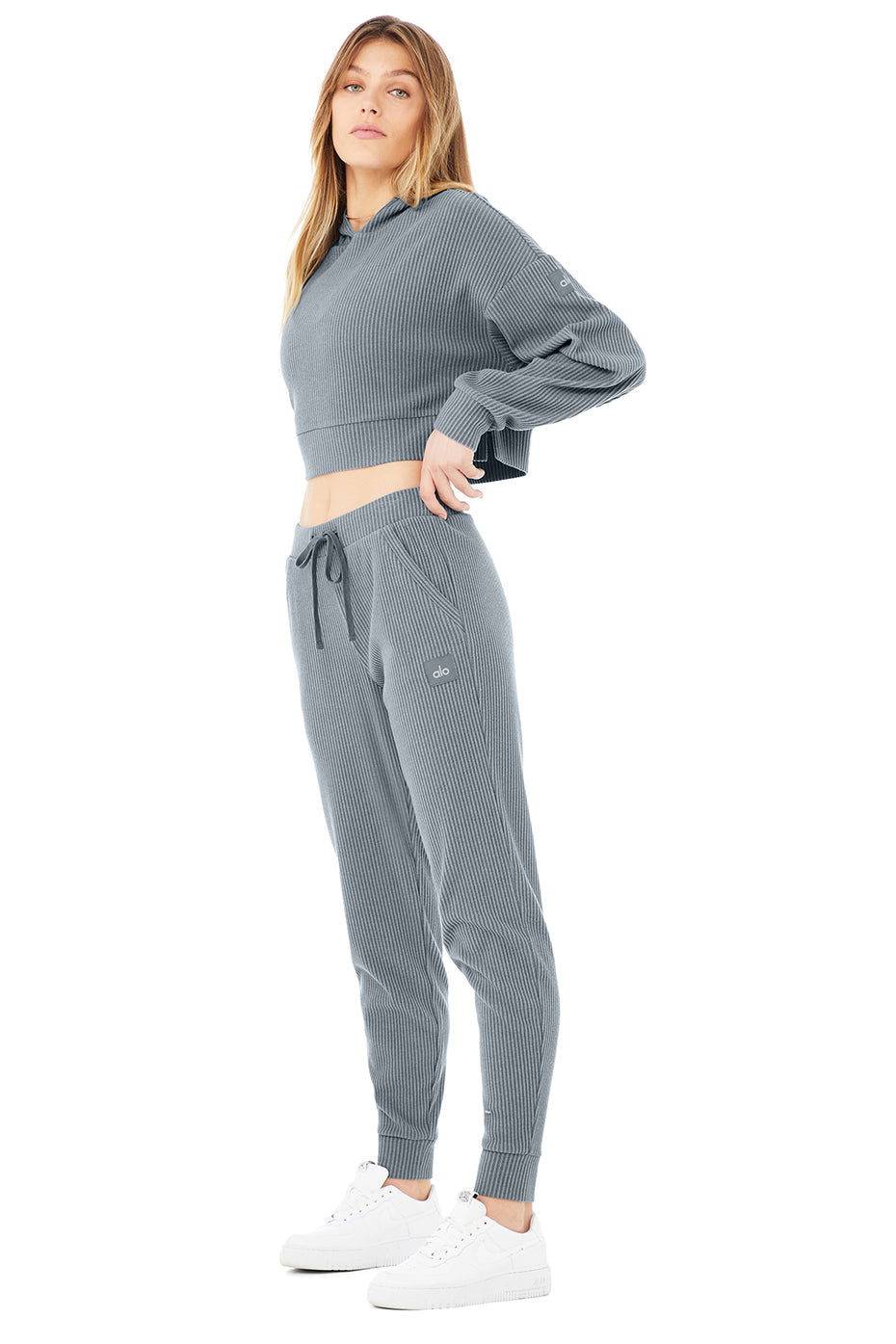 Muse Sweatpant & Hoodie Set - Steel Blue