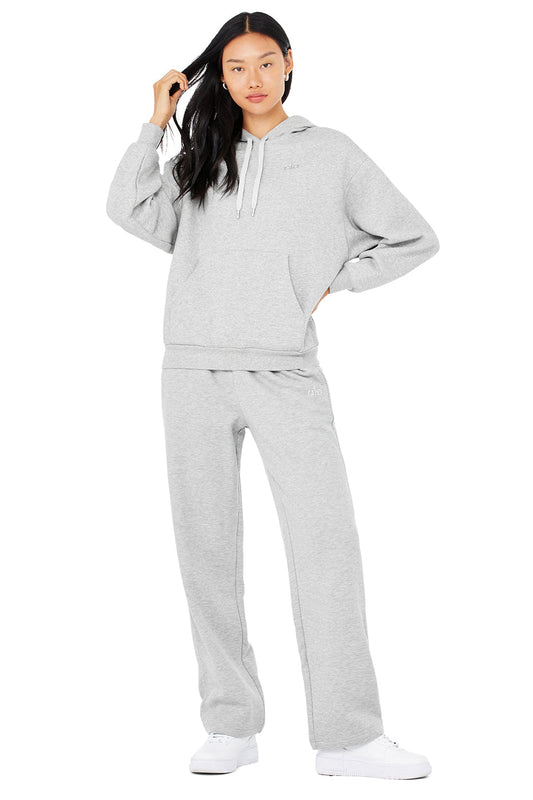Accolade Hoodie & Accolade Straight Leg Sweatpant Set - Athletic Heather Grey