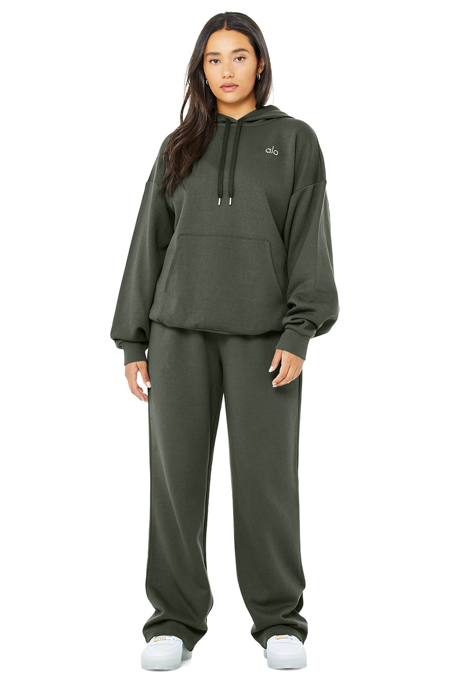 Accolade Hoodie & Accolade Straight Leg Sweatpant Set - Dark Cactus