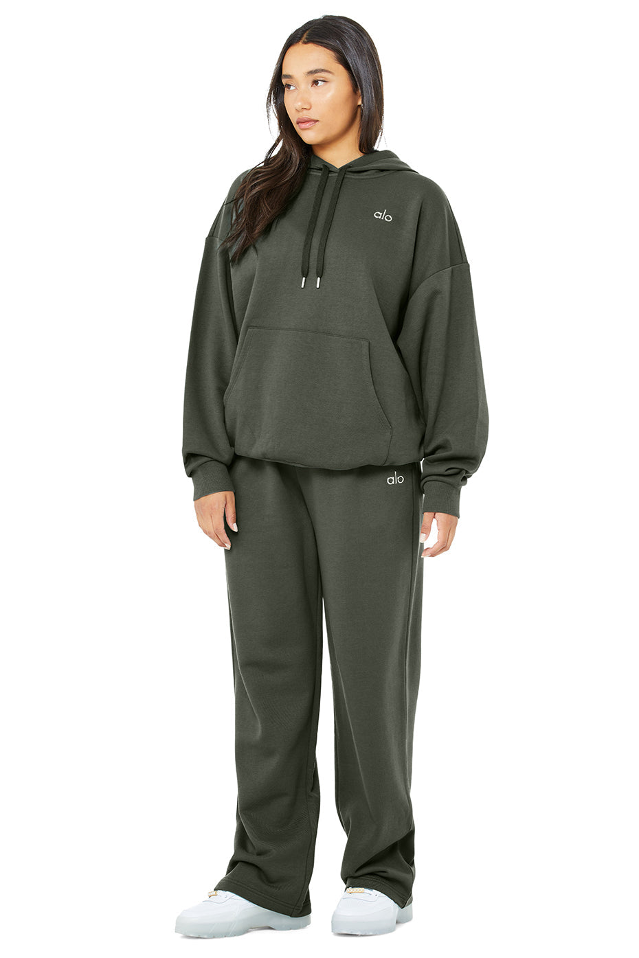 Accolade Hoodie & Accolade Straight Leg Sweatpant Set - Dark Cactus