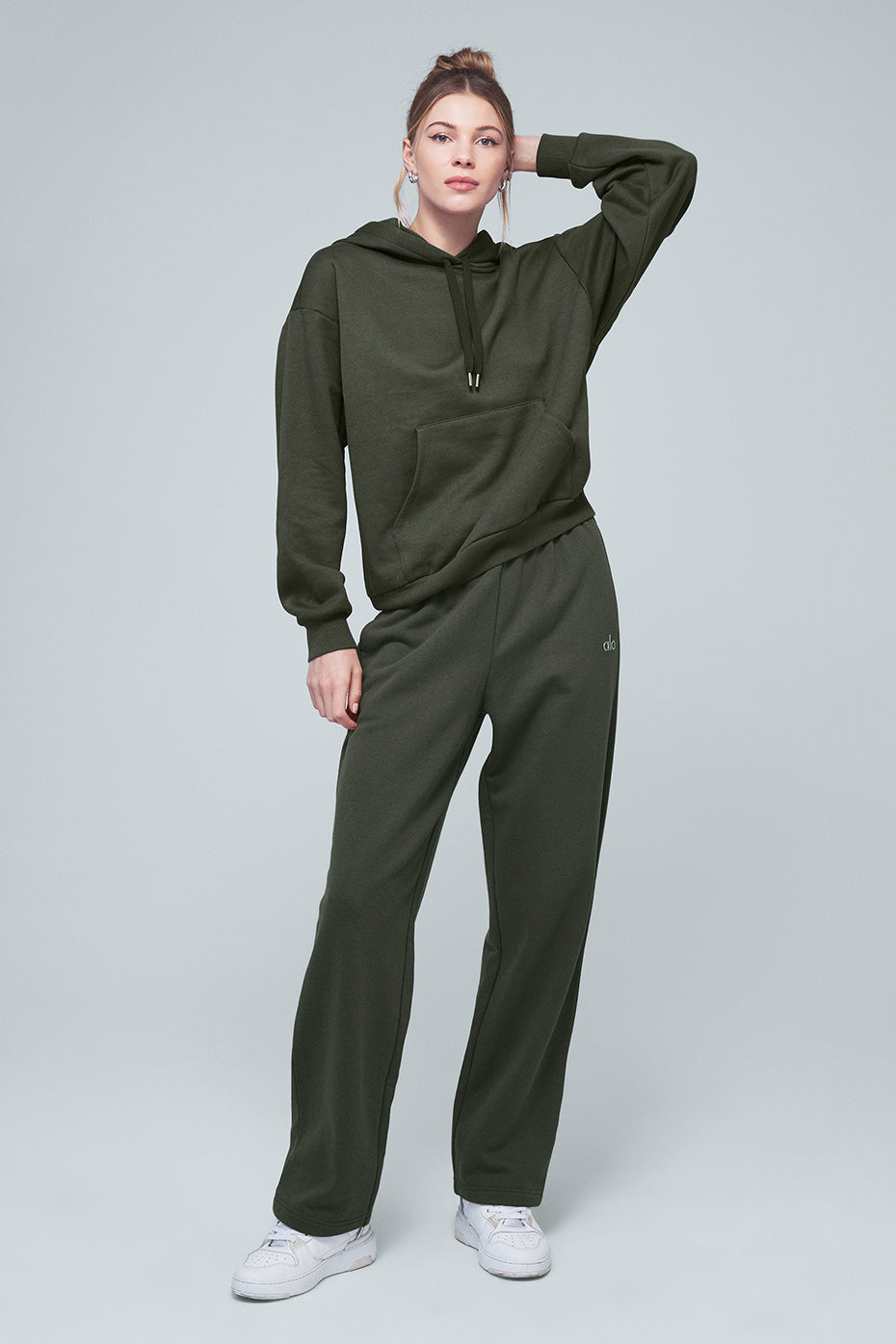 Accolade Hoodie & Accolade Straight Leg Sweatpant Set - Dark Cactus