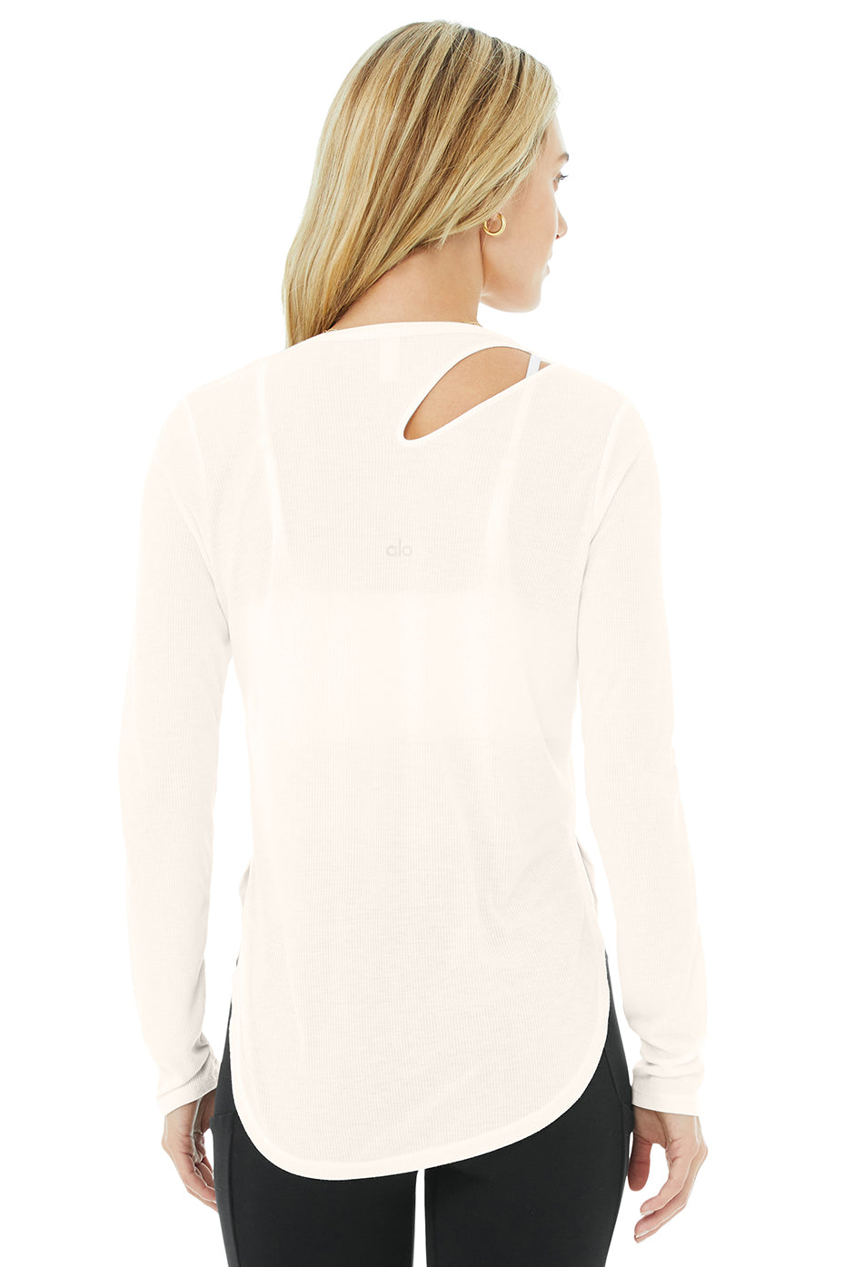 Ribbed Peak Long Sleeve - Ivory