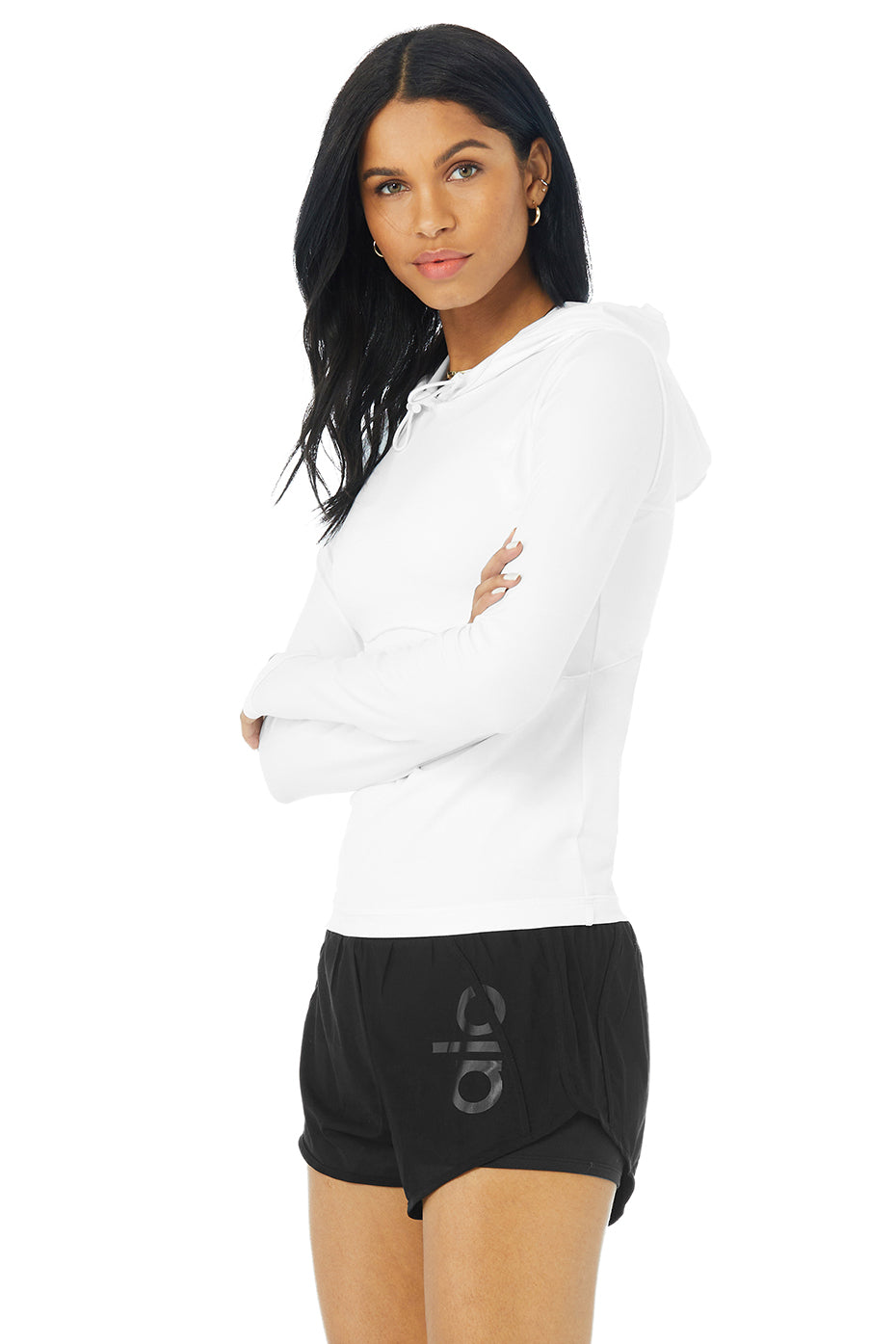 Alosoft Hooded Runner Long Sleeve - White