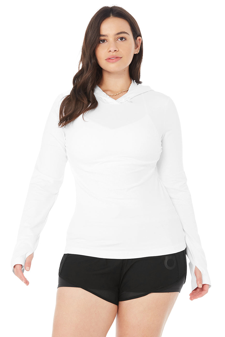 Alosoft Hooded Runner Long Sleeve - White