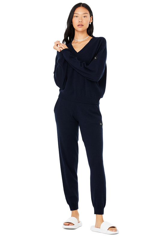 Cashmere Jet Set V-Neck Pullover & Cashmere Jet Set Pant Set