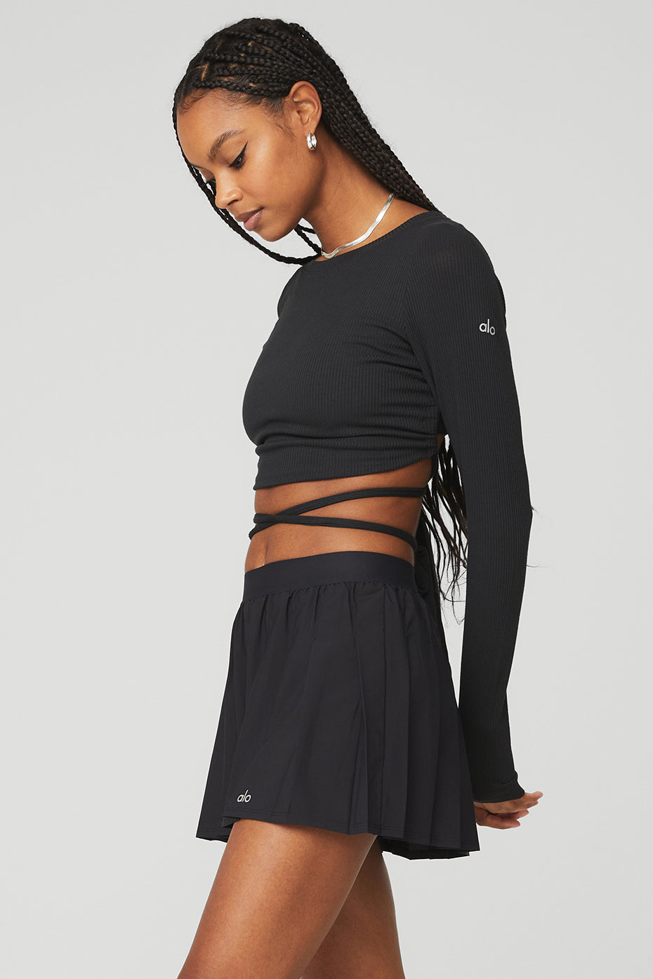 Ribbed Manifest Long Sleeve - Black