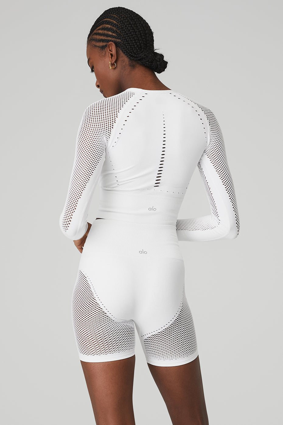 Seamless Open Air Long Sleeve - White