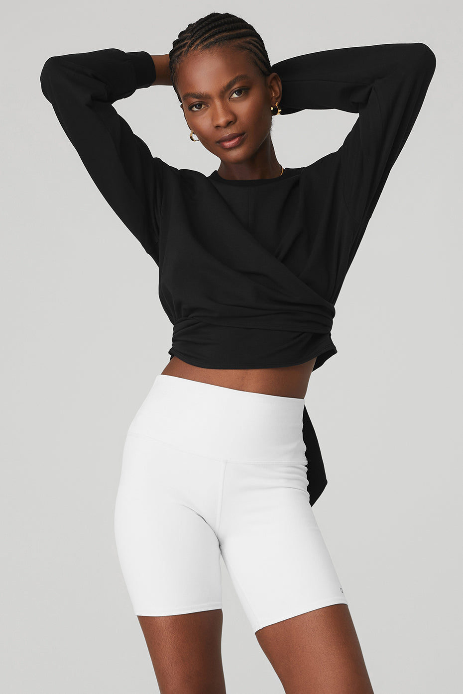 Dreamy Wrap Pullover - Black