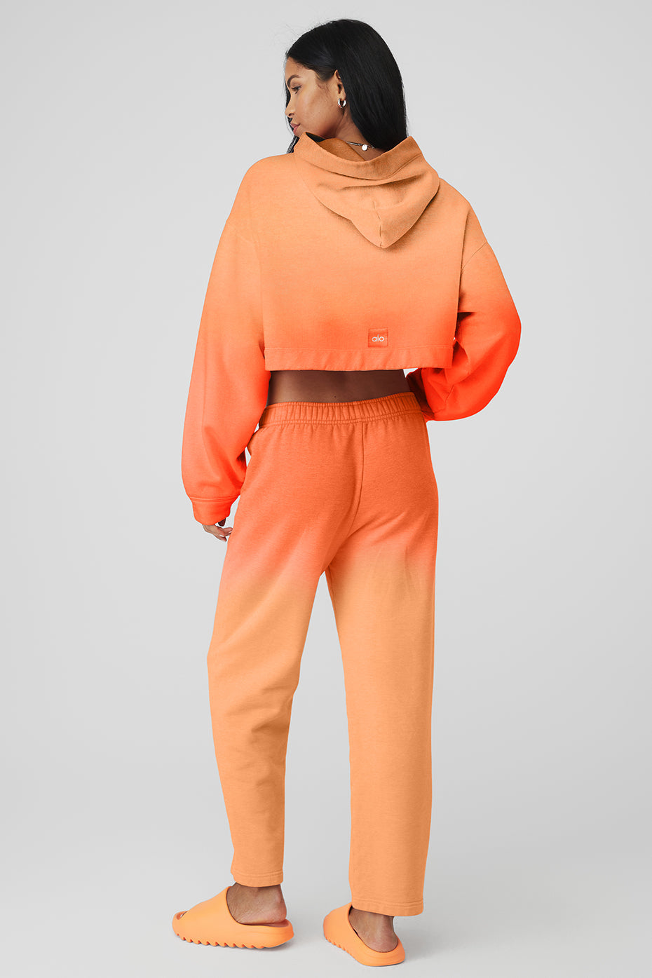 Ombre Bae Hoodie & Straight Leg Ombre Sweatpant Set - Summer Sunset