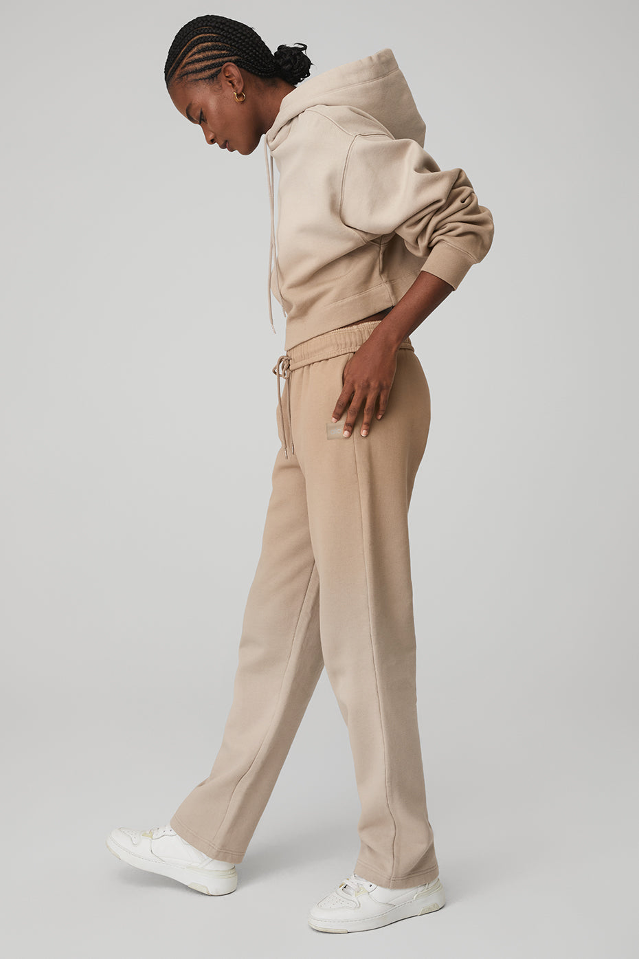 Ombre Bae Hoodie & Straight Leg Ombre Sweatpant Set - Sandstorm