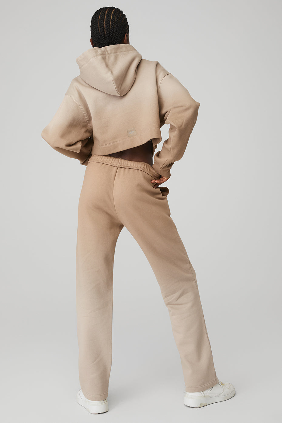 Ombre Bae Hoodie & Straight Leg Ombre Sweatpant Set - Sandstorm