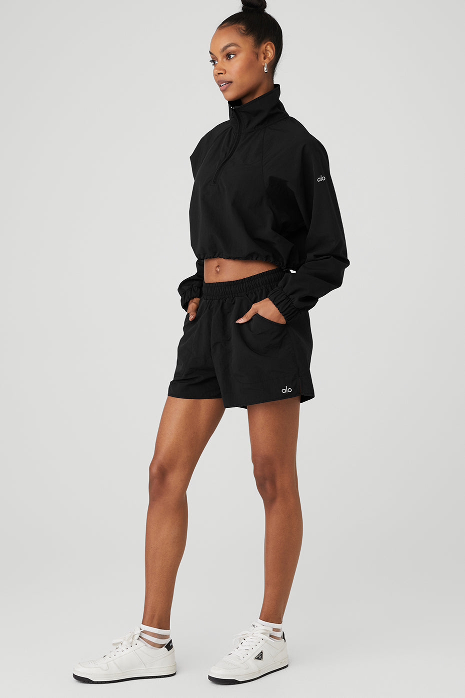 Cropped 1/4 Zip Alumni Pullover & Alumni Short Set