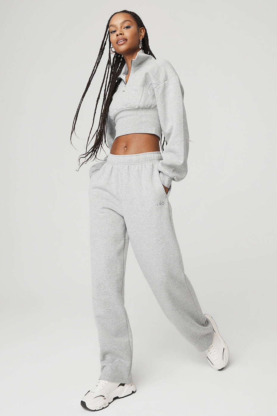 Vixen Fleece 1/4 Zip - Athletic Heather Grey