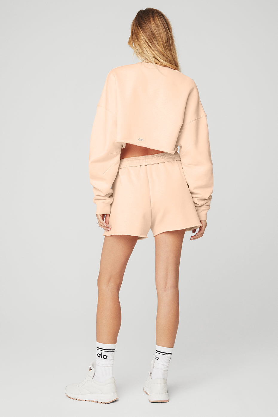 Extreme Crop Crew Neck & Gym Short Set