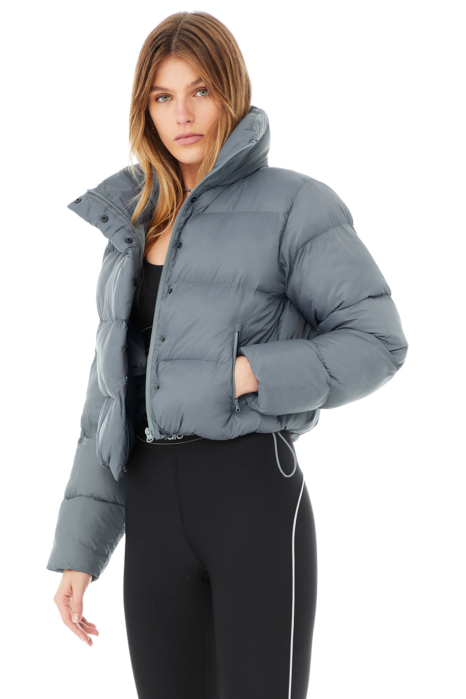 Gold Rush Puffer - Steel Blue