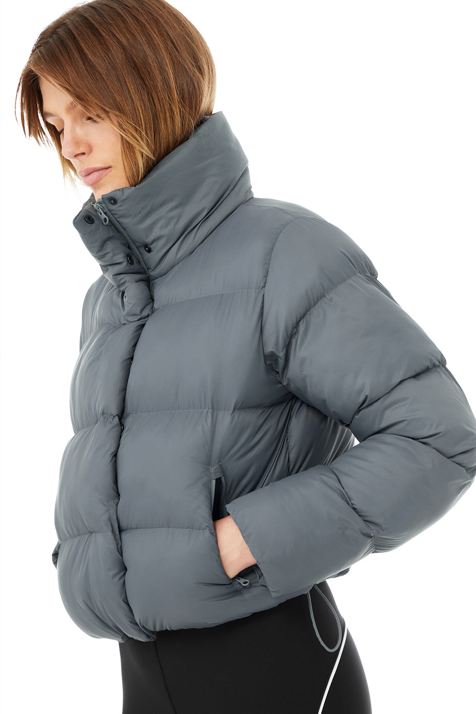 Gold Rush Puffer - Steel Blue