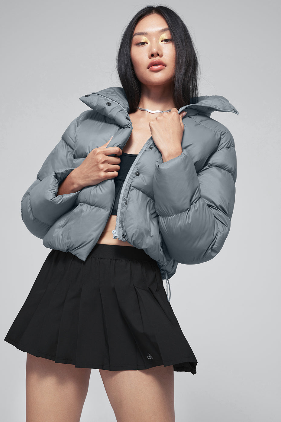 Gold Rush Puffer - Steel Blue
