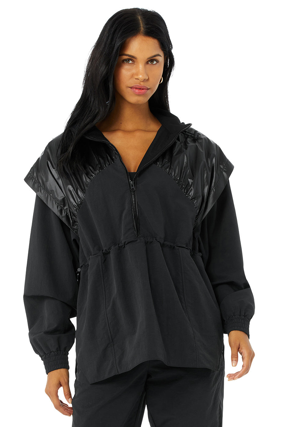 Remix Half Zip Pullover - Black