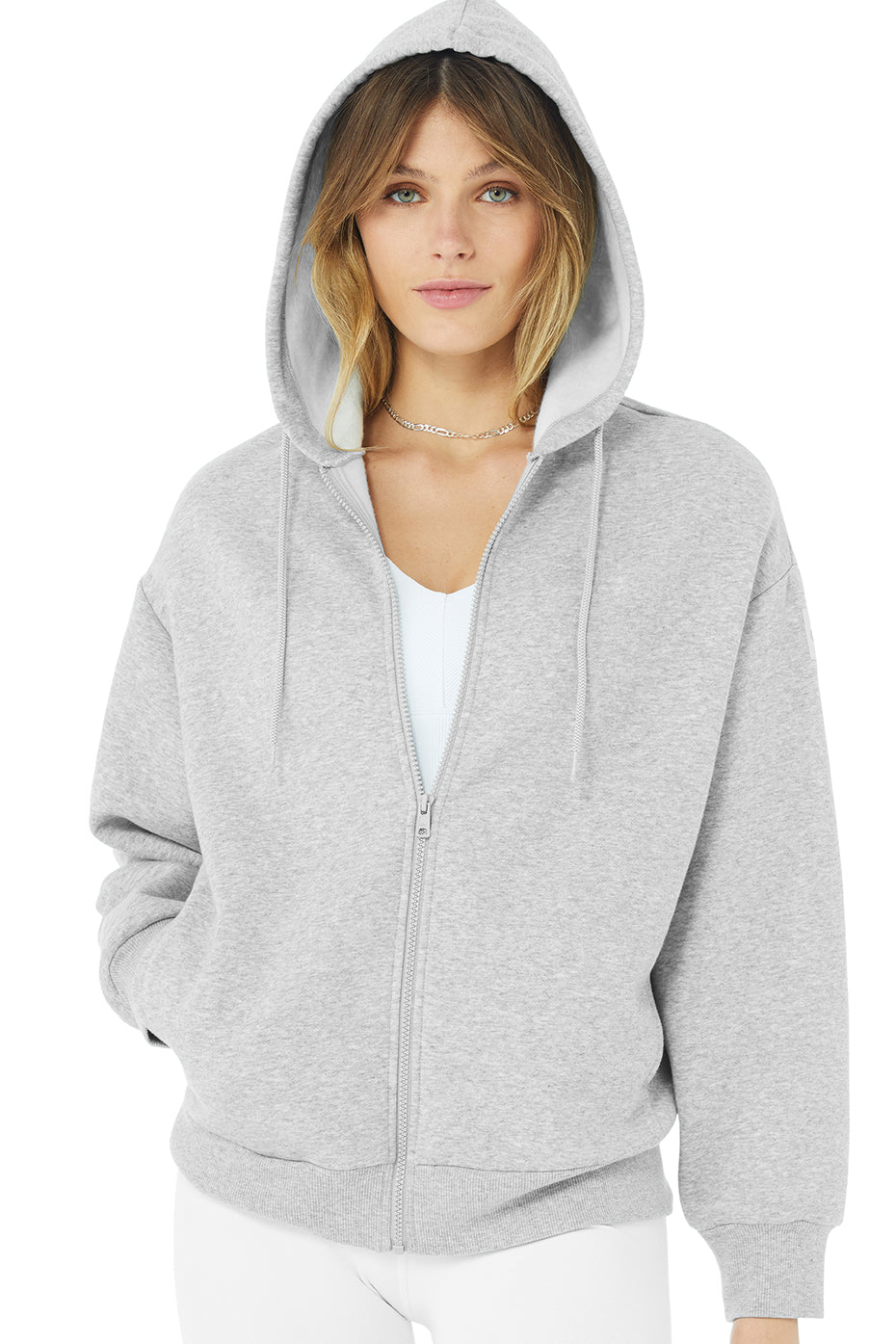 Hype Full Zip Hoodie - Athletic Heather Grey