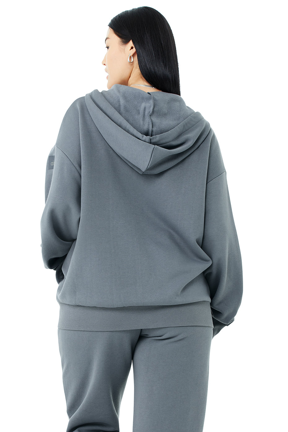 Hype Full Zip Hoodie - Steel Blue