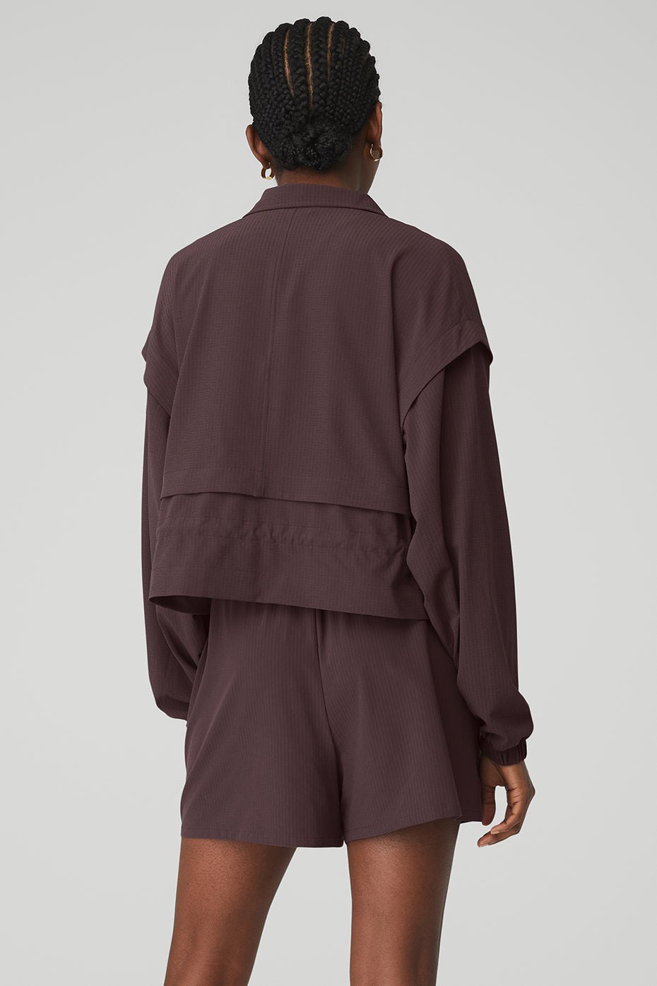 Ready Set Jacket & Ready Set Short Set - Raisin