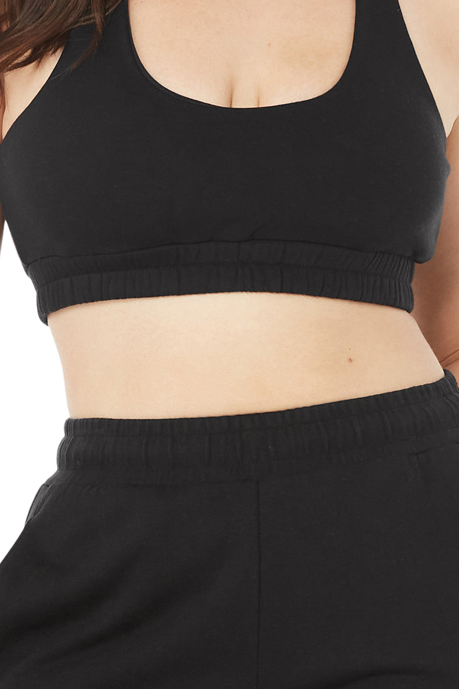 Scoop Neck Sweatshirt Bra & Courtside Tearaway Snap Pant Set