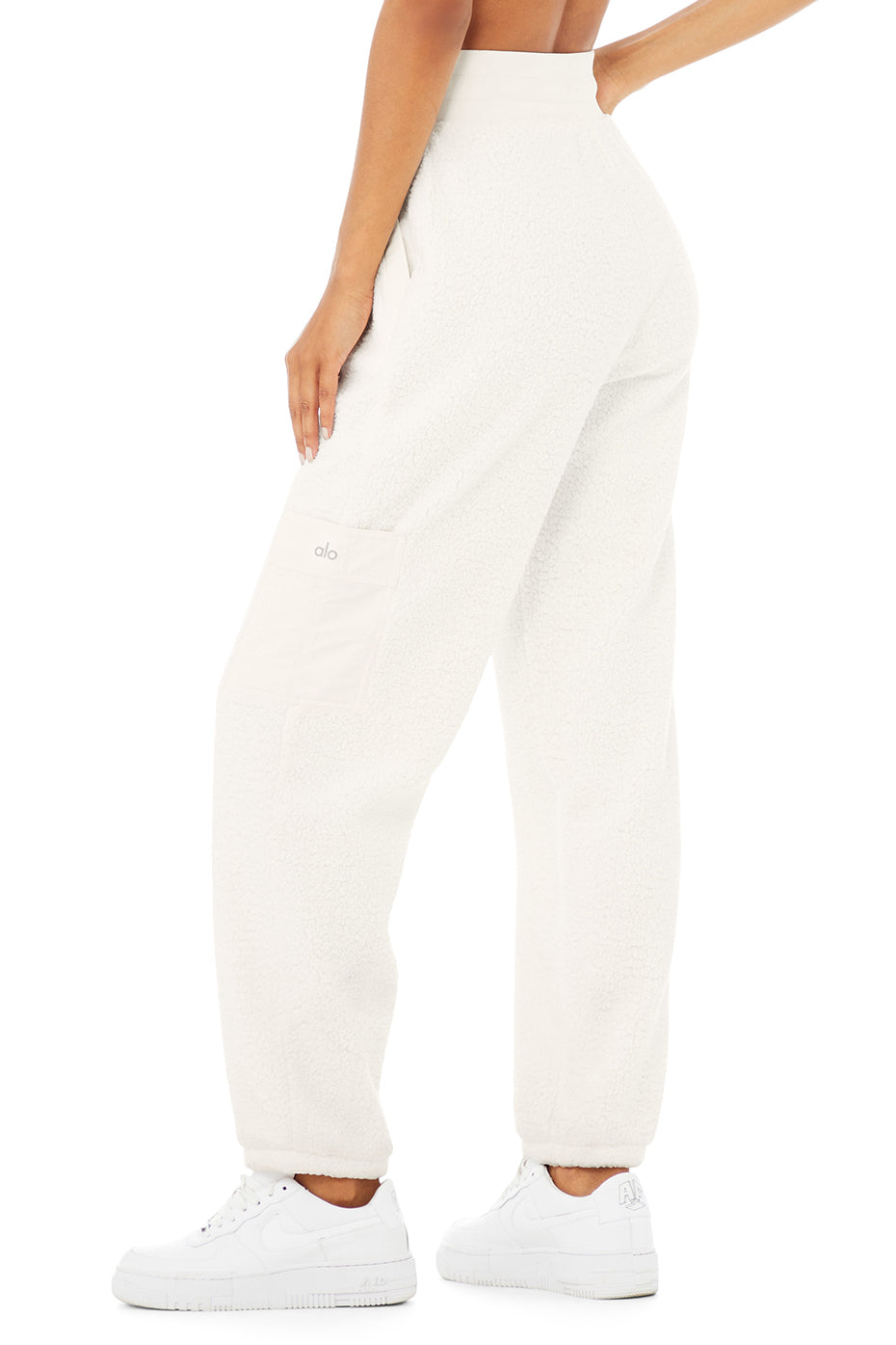 Micro Sherpa High-Waist Solstice Sweatpant - Ivory