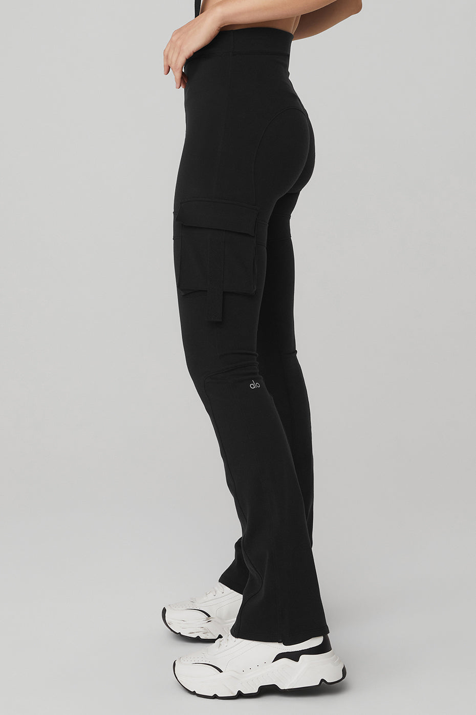High-Waist Catch The Vibe Flare Legging - Black