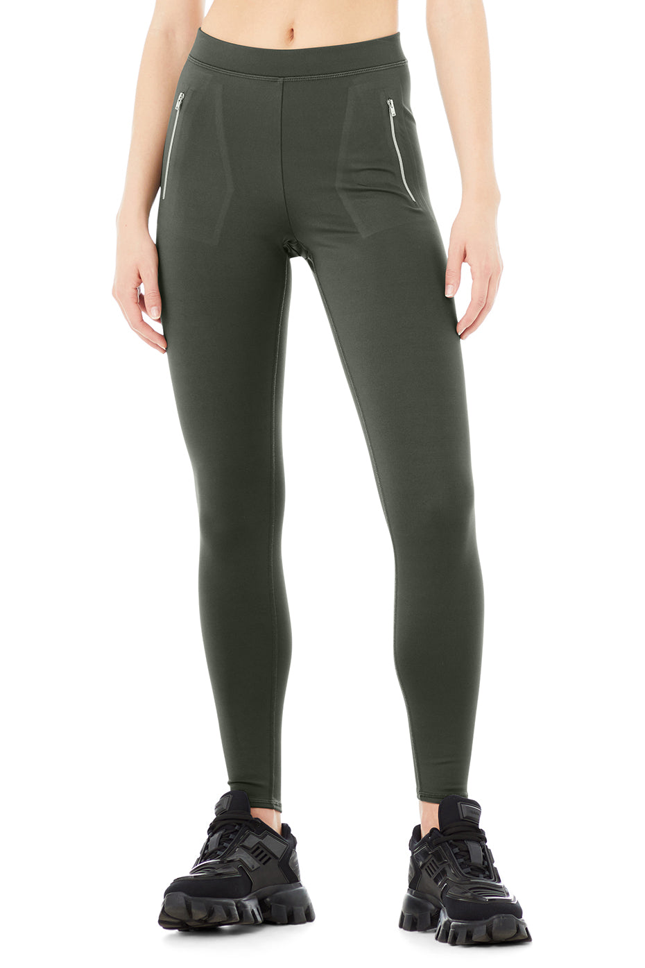 High-Waist Thrill Seeker Legging - Dark Cactus