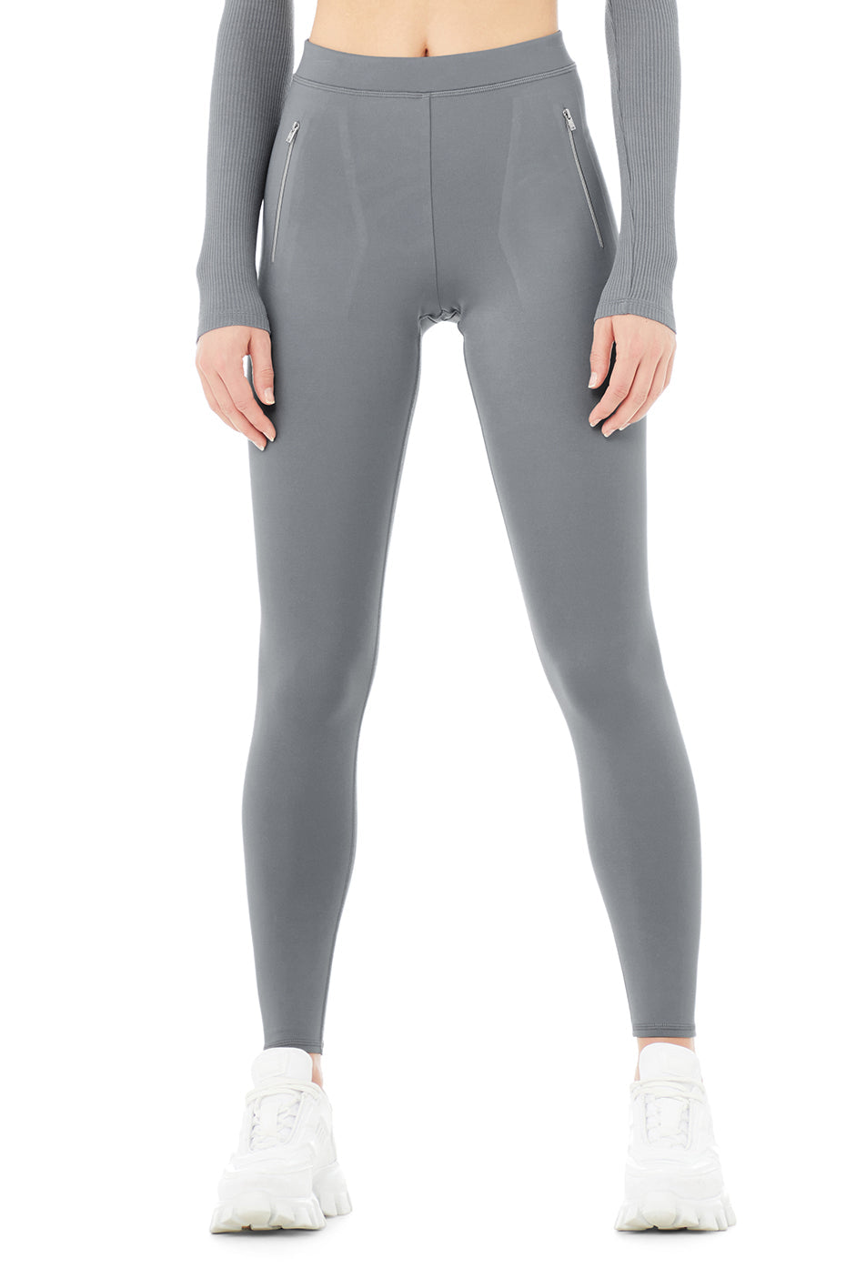 High-Waist Thrill Seeker Legging - Steel Blue